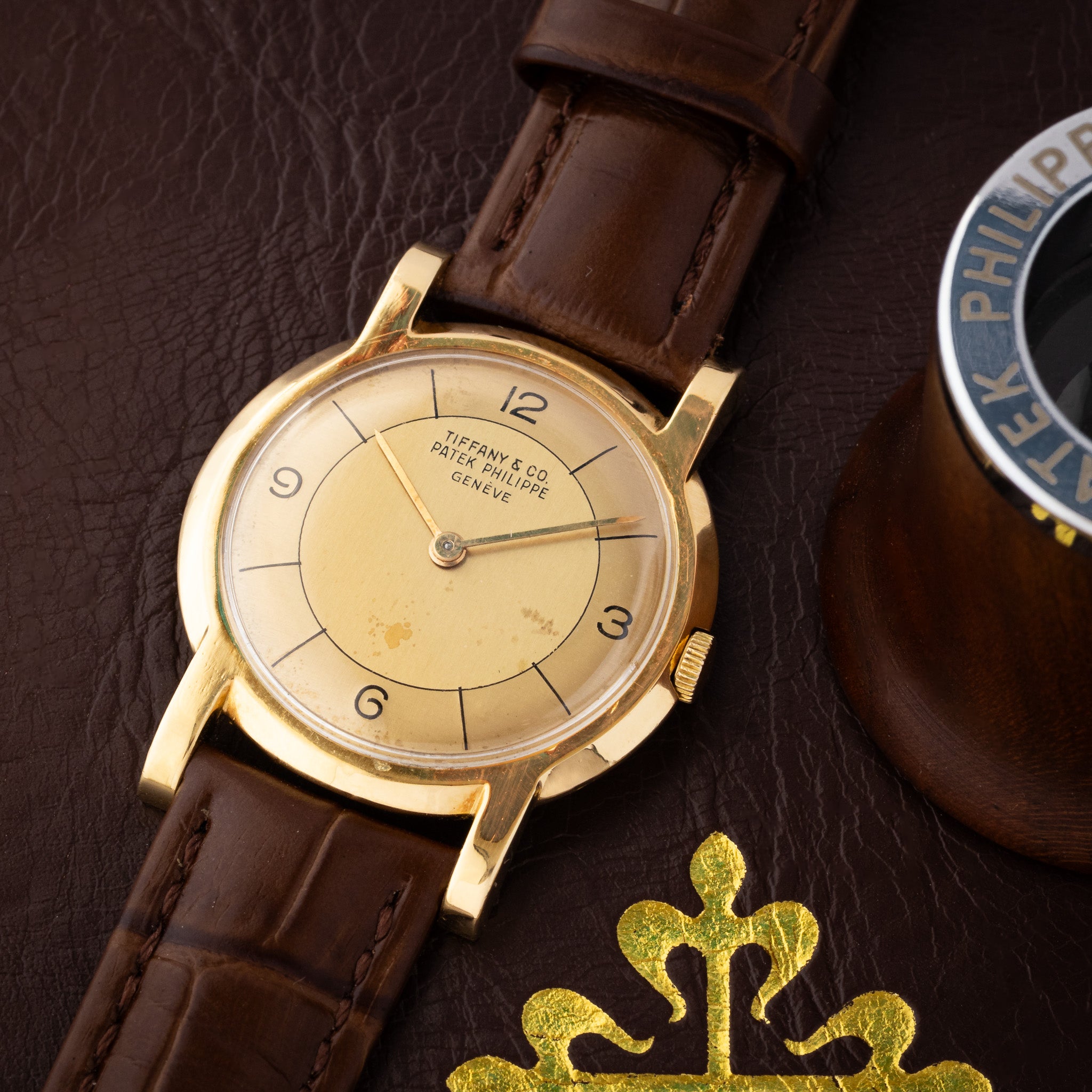Patek - 2505J - 1950-1953 <br>Tiffany Dial <br>One of Seven Known Examples