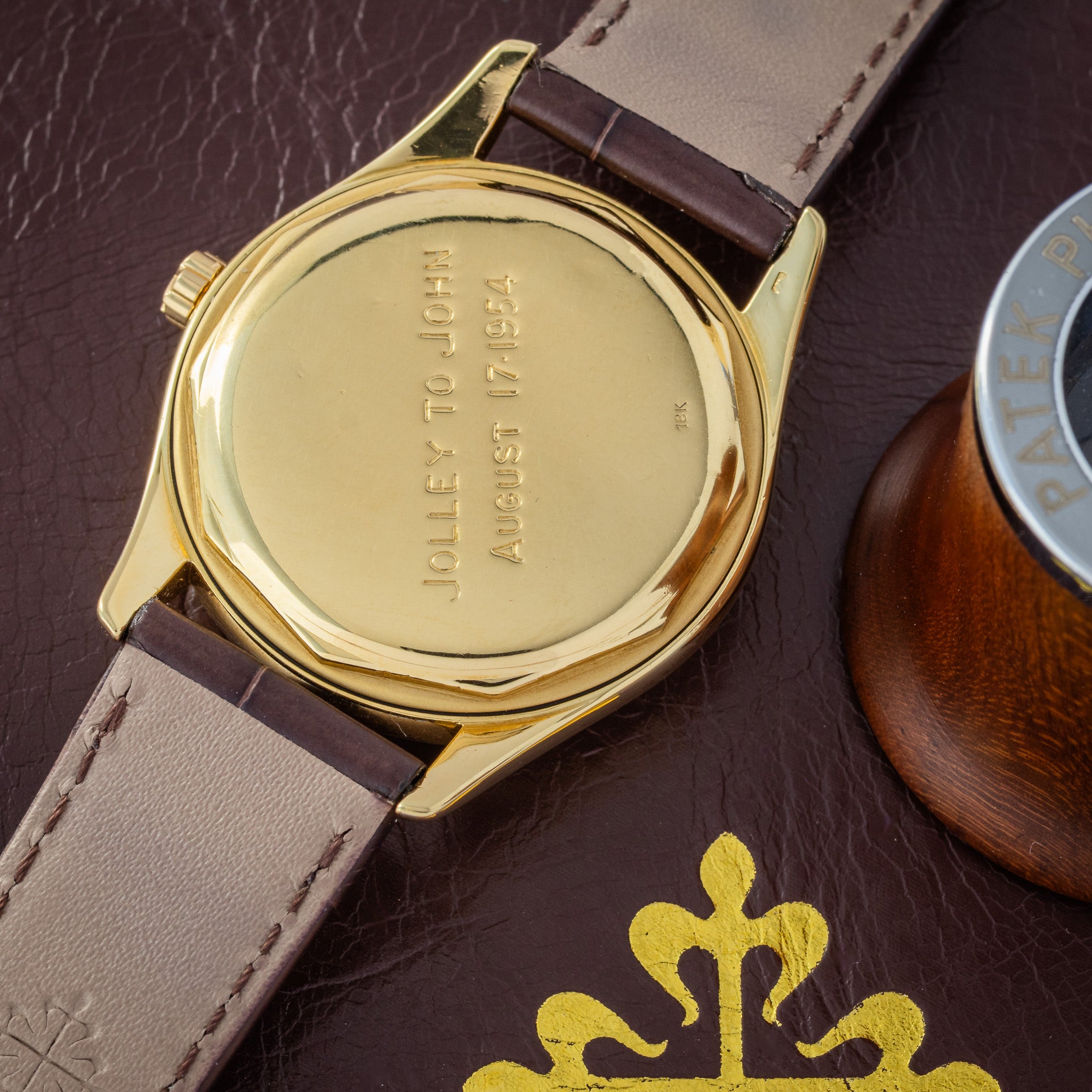 Patek -  2526J - 1954 <br>First Series - Engraved Caseback <br>Extract