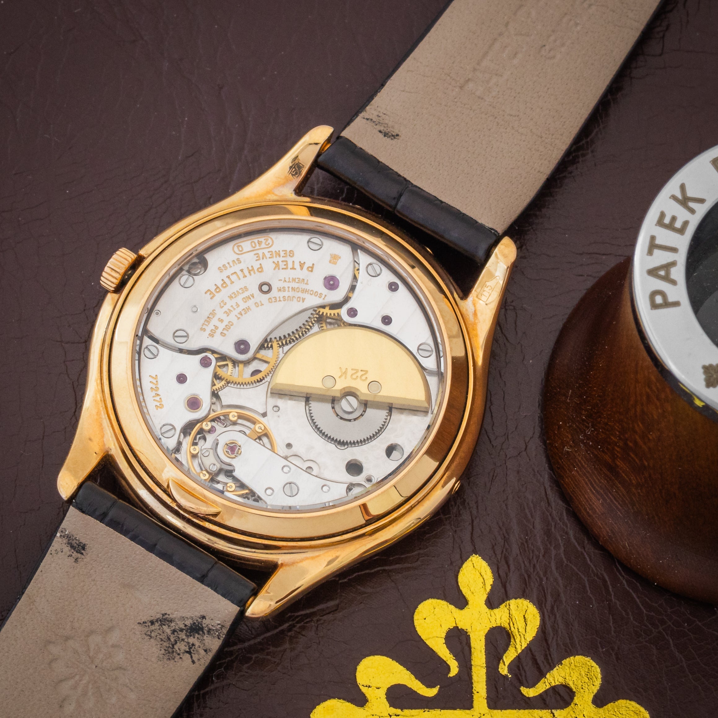 Patek Philippe - Reference 3941R - 1990 <br>Rose Gold - Perpetual Calendar <br>Full Set <br> Box, Wallet, Brochures, Pusher, Two Extracts From The Archives, Certificate Of Origin