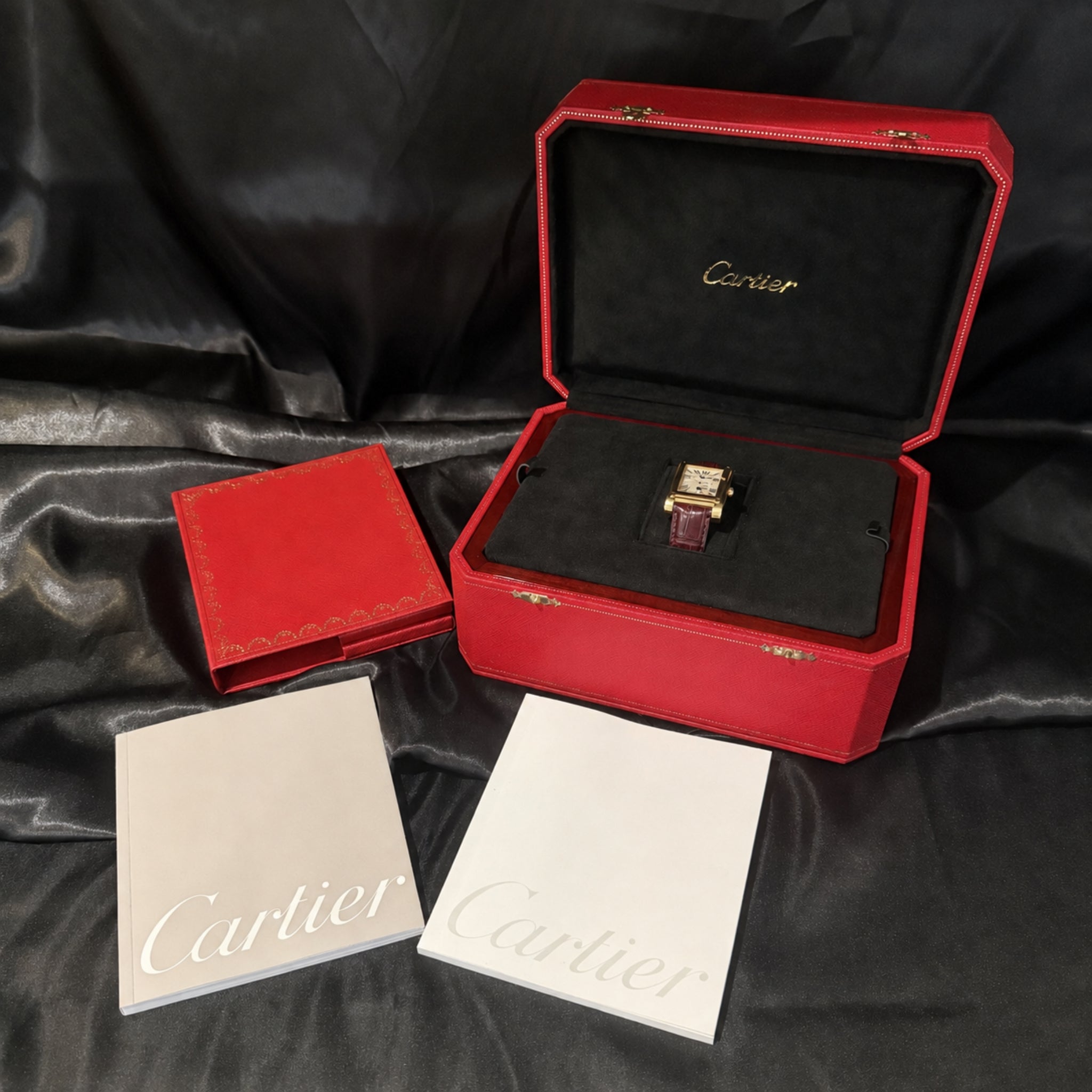 Cartier Tank à Vis Dual Time CPCP Ref. 2551, 2006, Box & Papers
