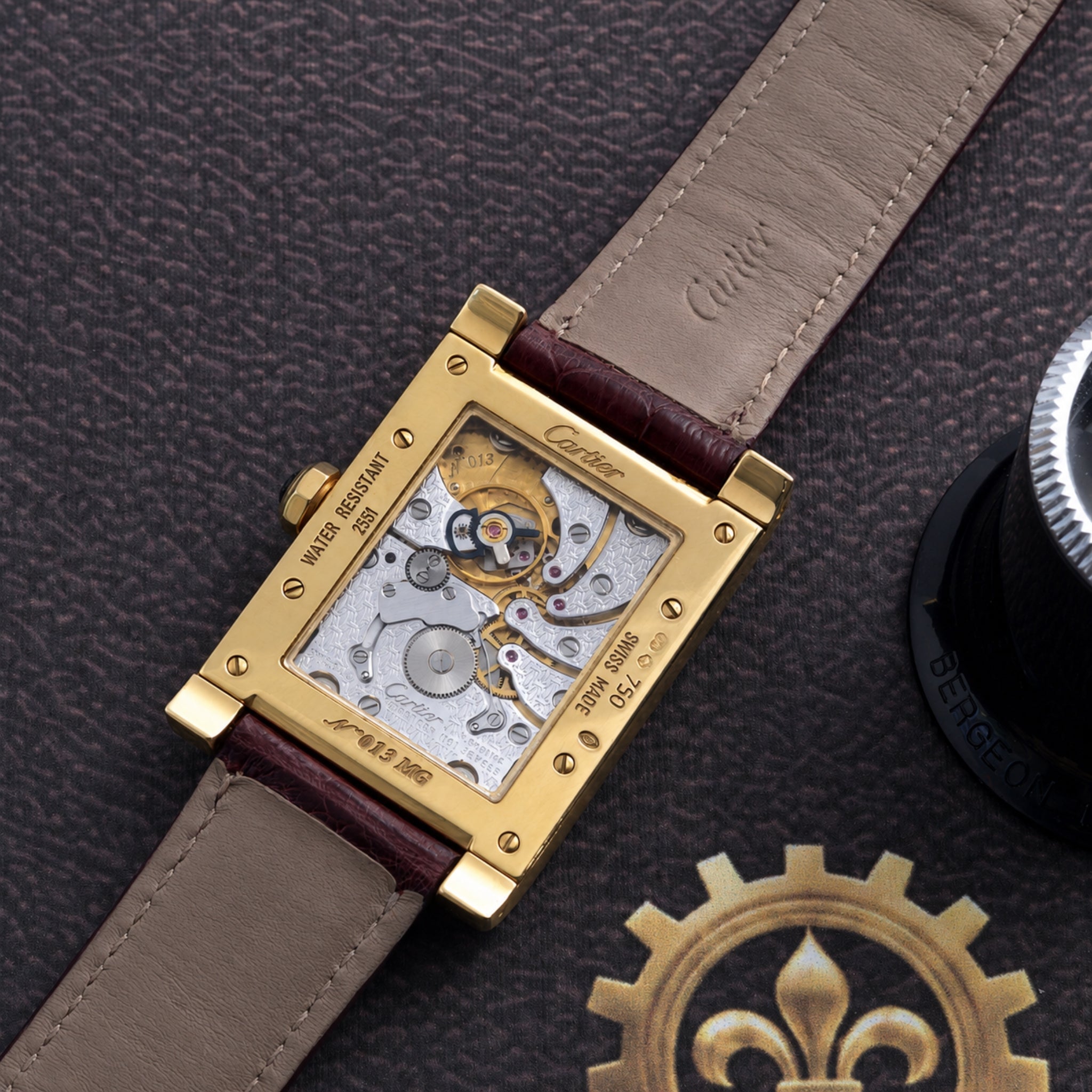 Cartier Tank à Vis Dual Time CPCP Ref. 2551, 2006, Box & Papers