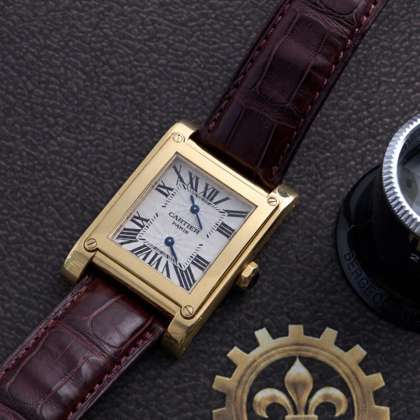 Cartier Tank à Vis Dual Time CPCP Ref. 2551, 2006, Box & Papers