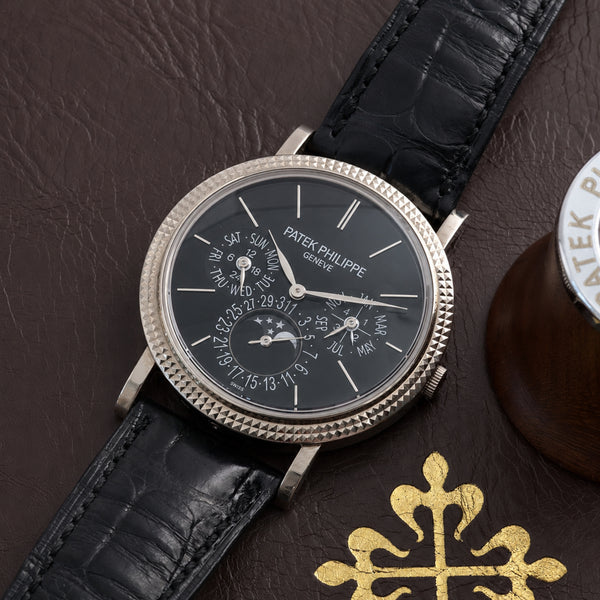Patek Philippe Ref. 5139G-010 Perpetual Calendar in White Gold with Black Dial Full Set